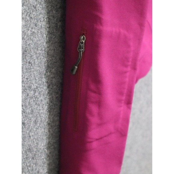 Patagonia Guide Jacket Women Medium Fuchsia Soft Shell Hiking‎ Camp Full Zip EUC - Picture 6 of 7